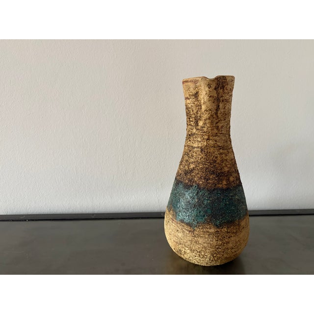 Mid-Century Modern Brutalist Ceramic Vase from Terraform Studiokeramik Göllner, 1960s For Sale - Image 3 of 18