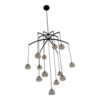 Restoration Hardware - Like New - Hemisphere Round Chandelier in Bronze For Sale
