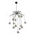 Restoration Hardware - Like New - Hemisphere Round Chandelier in Bronze For Sale