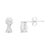 With a simple and elegant design, these 14k white gold dangle stud earrings will enhance any ensemble. 1/2 carat TDW of...