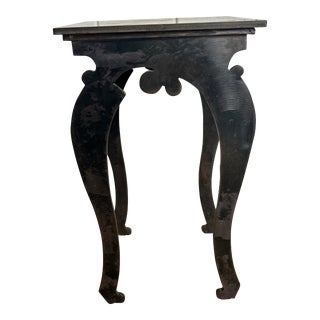 1980s Sculptural Steel Side/End Table in the Style of Giacometti For Sale