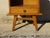 Black Vintage Bedside Table in Light Oak with Splayed Legs and Black Glass Top, 1960s For Sale - Image 8 of 18