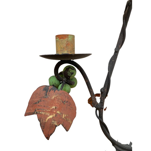 Art Nouveau Wrought Iron Candelabra, 1920s For Sale - Image 11 of 13