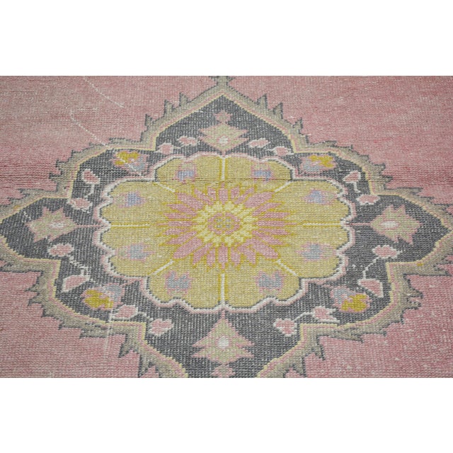 Turkish Vintage Turkish Anatolian Hand Knotted Wool Rug, 3'1"x11'5" For Sale - Image 3 of 4