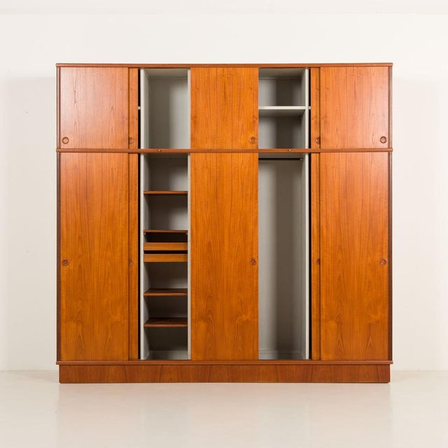 Large Wardrobe in Teak by Melvin Mikkelsen, Denmark, 1960s For Sale - Image 4 of 18