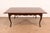 Baker Furniture Italian Provincial Carved Cherry and Burl Wood Extension Dining Table, Newly Refinished For Sale - Image 9 of 18