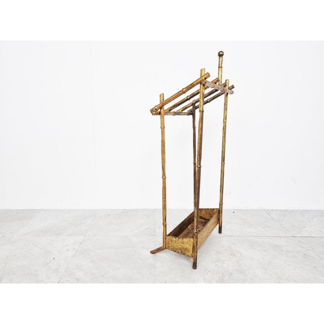 Chinoiserie Faux Bamboo Umbrella Stand, 1960s For Sale - Image 4 of 11
