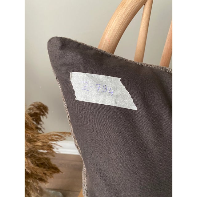 1990s Hemp Patchwork Pillow Cover For Sale - Image 6 of 7