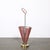 Mid-Century Modernist Sculptural Brass & Carnelian Red Enamel Umbrella Stand For Sale - Image 9 of 18