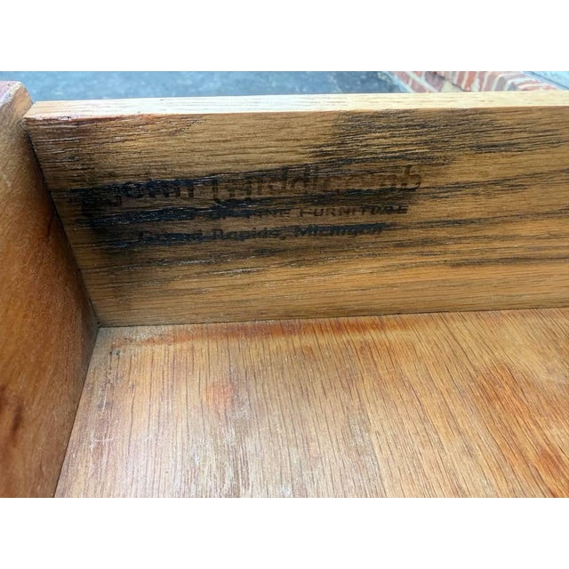 Mid 20th Century John Widdicomb Solid Maple Country French Provincial Style Vanity / Writing Table Desk For Sale - Image 14 of 17