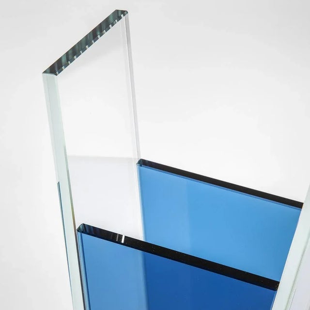 Azzurro Vase in Colored Glass by Ettore Sottsass for RSVP, 2000s For Sale - Image 3 of 8