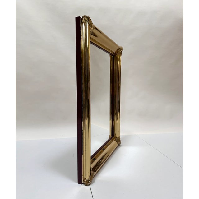 Neo-Classical Crystal Glass Wall Mirror with Brass Decor from Mariner 1893, Spain, 1970s For Sale - Image 15 of 18