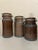 Brown Mid Century Ceramic Italian Canister Signed Baldelli- Set of 3 For Sale - Image 8 of 11
