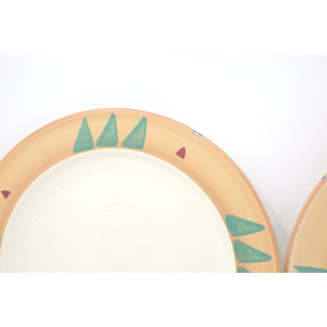 Contemporary Vintage 1980's "Taos" Dinner Plates by Treasure Craft For Sale - Image 3 of 5