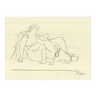 Pablo Picasso Woman and Child, 1985 Lithograph For Sale