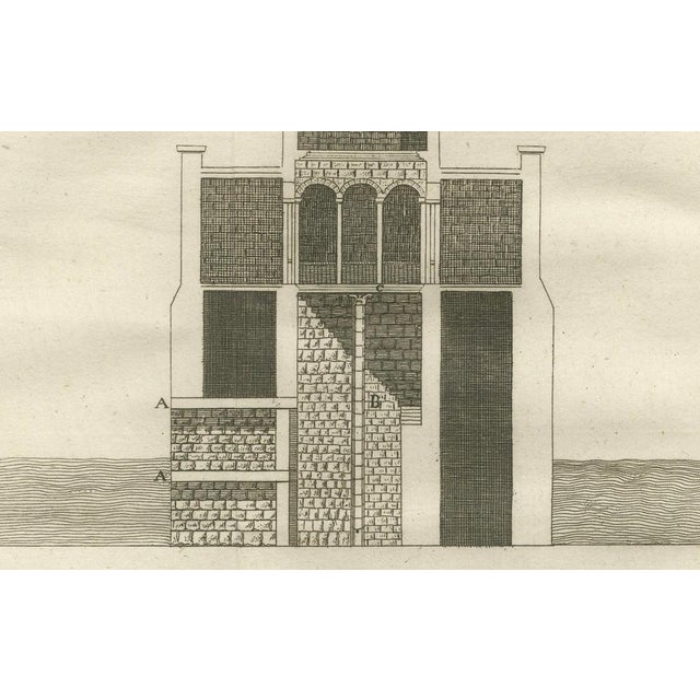 Late 18th Century Nilometer in Cairo Section and Plan for Measuring Nile Floods, 1776, Paper For Sale - Image 5 of 10