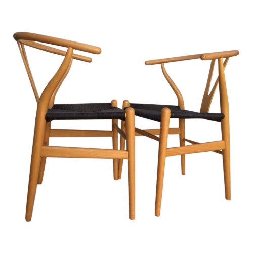 Wallpaper Original Branded Hans Wegner For Carl Hansen Wishbone Chairs A Pair Chairish For Android