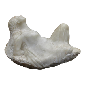 Alabaster Stone Craved Reclining Woman Garber