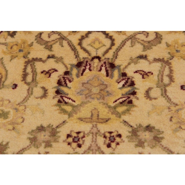 1990s Shabby Chic 1990's Kashan Pak-Persian Beige/Red Wool Rug - 3'2'' X 5'3'' For Sale - Image 5 of 9