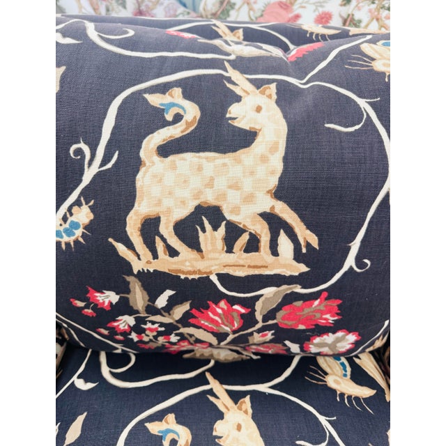 Nina Campbell Coromandel Custom Sofa, Chairs, & Ottoman Set For Sale - Image 10 of 12