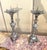 Large Silver-Plated Bronze Candlesticks, 1800s, Set of 2 For Sale - Image 5 of 8