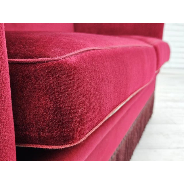 Danish Velour 2-Seater Sofa, 1960s For Sale - Image 14 of 18