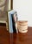 Vintage Striped Travertine Demilune Bookends by Fratelli Mannelli, 1970s, Set of 2 For Sale - Image 15 of 16