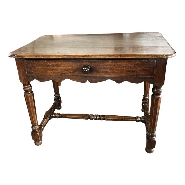 Antique French Walnut Side Table For Sale