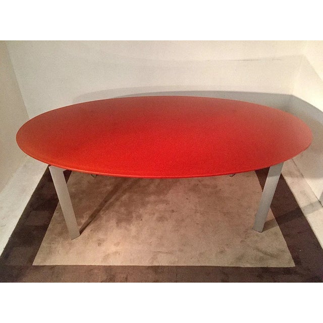 Metra Italian Modern Table By Makio Hasuike For Seccose, 1990s, Italy This piece is attributed to the mentioned...