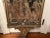 Antique Italian Carved Giltwood Fire Screen With Scenic Needlepoint Tapestry & Figural Bird Feet For Sale - Image 4 of 11