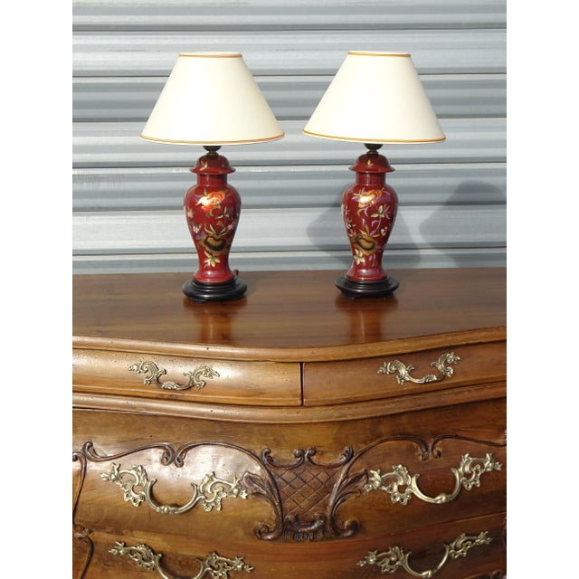 Limoges Porcelain Bedside Lamps, 1970s, Set of 2 For Sale - Image 17 of 18