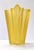 Yellow Art Deco Star Shaped Yellow Glass Vase by Pierre Davesn for Daum, 1940s For Sale - Image 8 of 13
