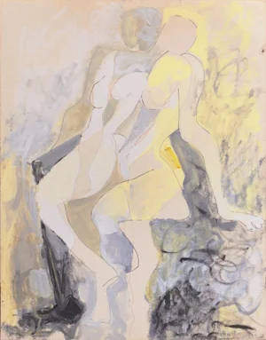 'Abstract Figural' by Suzanne Gertz, Woman Artist, Art Institute of Chicago, San Bernardino