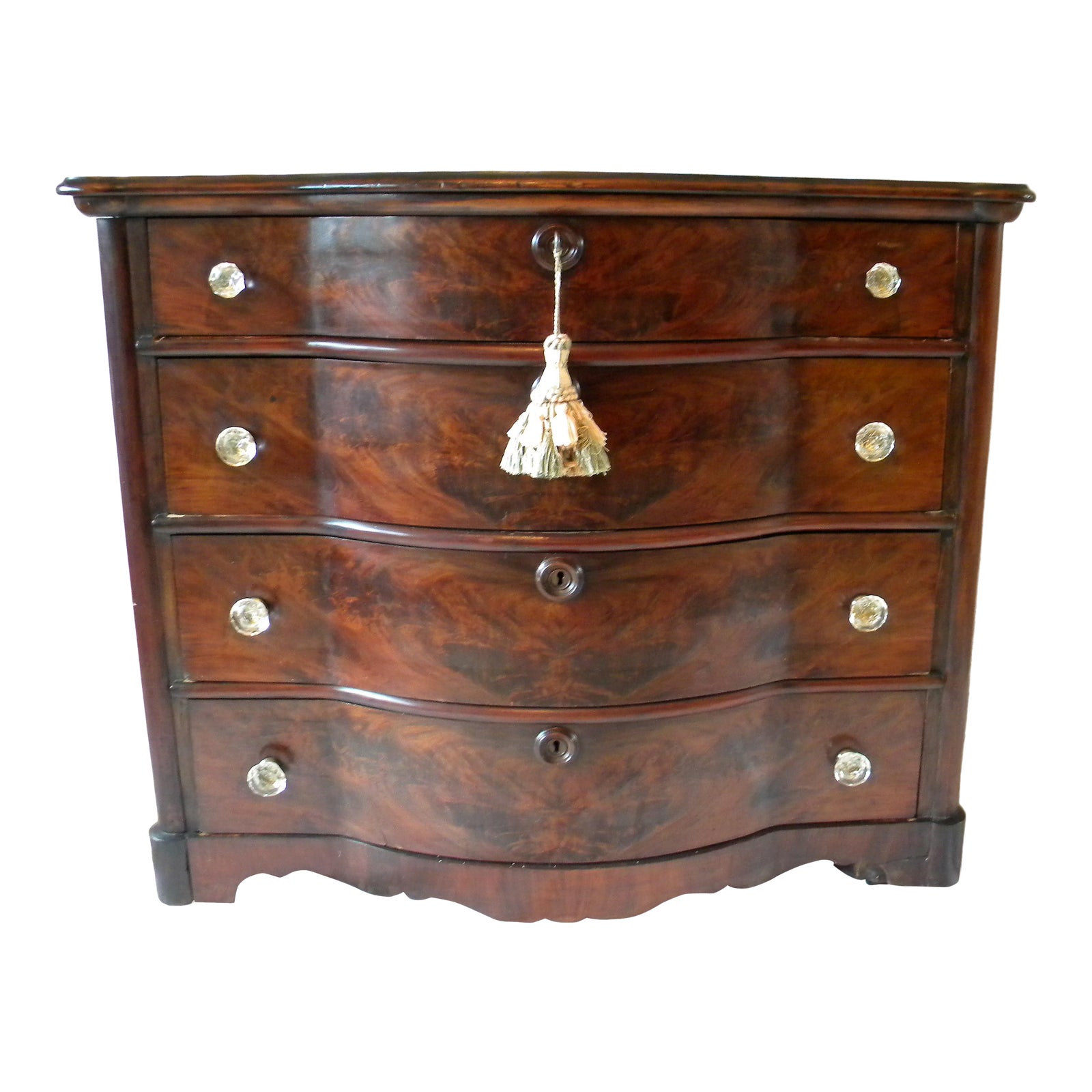 Antique Flamed Mahogany Dresser Chairish