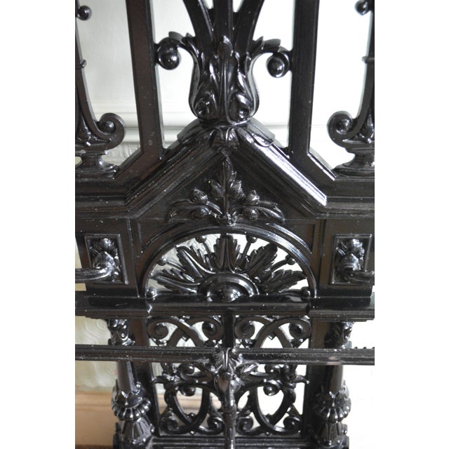 Victorian Cast Iron Hall Stand in the style of Christopher Dresser, 1870 For Sale - Image 9 of 18