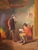 French 19th Century French Hand-Painted Tole Tray With Interior Tavern Scene For Sale - Image 3 of 8