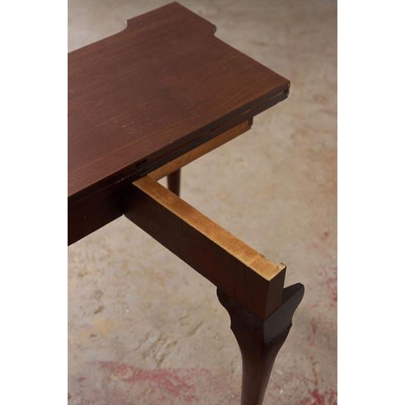 Brown 18th Century George I Mahogany Club Footed Game Table With Suede Interior For Sale - Image 8 of 10