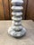 Textile Stacked Marble Stone Table Lamp For Sale - Image 7 of 8