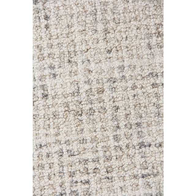 Contemporary Exquisite Rugs Melbourne Hand Loom Wool & Cotton Beige - 10'x14' For Sale - Image 3 of 9