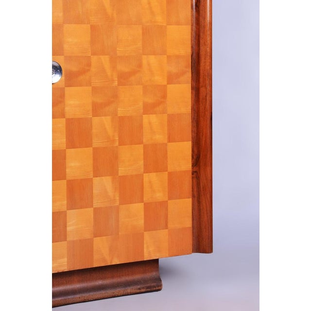 Art Deco Maple Wardrobe by J. Halabala for Up Zavody, Czech, 1930s For Sale - Image 15 of 18