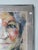 Metal 1990's Vintage Expressionist Woman Portrait Oil Pastel on Paper, Signed & Framed For Sale - Image 7 of 12