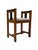 Art Deco Modernist Stool in Oak & Velvet from Jan Brunott, 1920s For Sale - Image 6 of 14