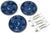 Blue Stunning & Rare Antique Original Set of 3 Dark Flow Blue English Staffordshire 10 Inch Dinner Plates Circa 1830s For Sale - Image 8 of 18