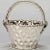 Circa 1960's Nickel Plated metal basket found in France. Bucket-form basket has a hammered surface, decorative twisted,...