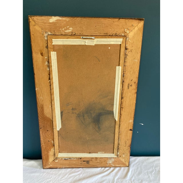 Wood Mid 20th Century Original Sunflowers Oil Painting, Framed and Signed by Artist For Sale - Image 7 of 10