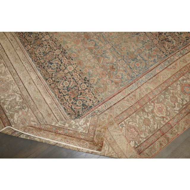 Antique Zabihi Collection Persian Ferehan Rug For Sale - Image 10 of 12