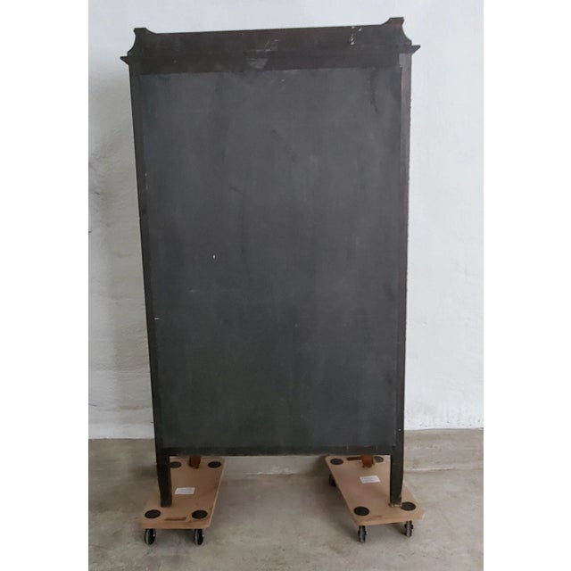 Traditional Vintage Wooden Vitrine Cabinet For Sale - Image 3 of 6