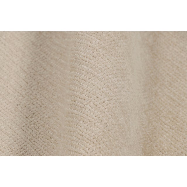 Textile Rug & Kilim’s Oversized Contemporary Textural Solid Rug in Cream and White Tones For Sale - Image 7 of 8