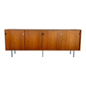 1950s Mid Century Walnut Credenza by Florence Knoll