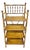 Antique English Burnt Scorched Bamboo Etagere Bookshelf For Sale